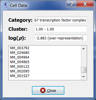 screenshot: iPAGE GUI celldata
